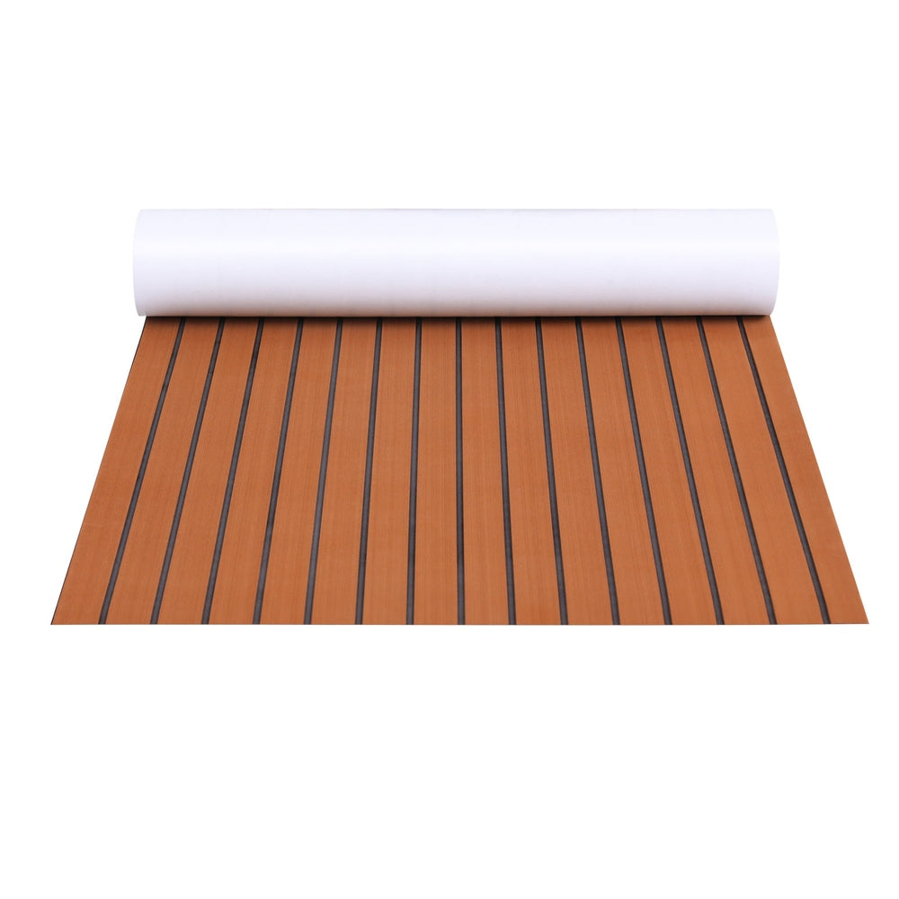 Foam Boat Flooring Mat Decking Sheet 240x90x0.6cm Dark Brown