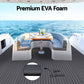 Foam Boat Flooring Mat Decking Sheet 240x90x0.6cm Dark Grey Decor