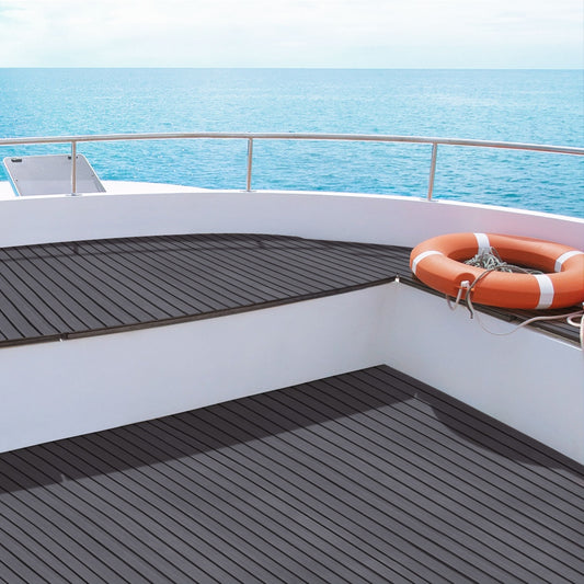 Foam Boat Flooring Mat Decking Sheet 240x90x0.6cm Dark Grey Decor