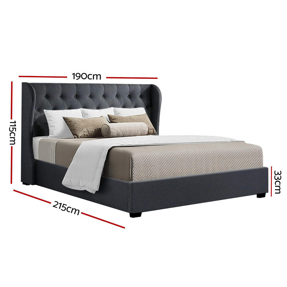 Onyx Bed & Mattress Package - Charcoal King