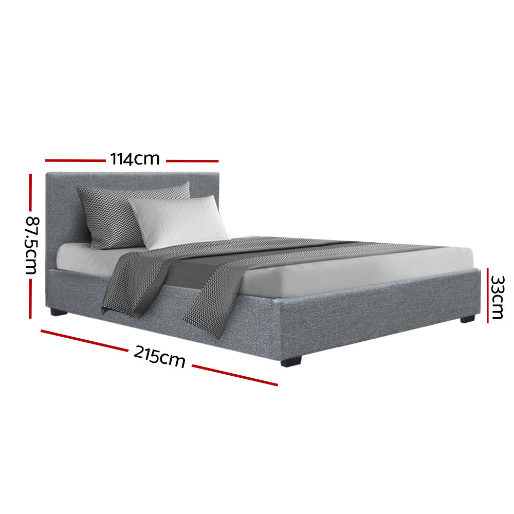 Ruby Bed & Mattress Package - Grey King Single