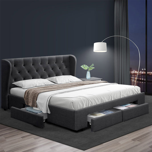 Agate Bed & Mattress Package - Charcoal King