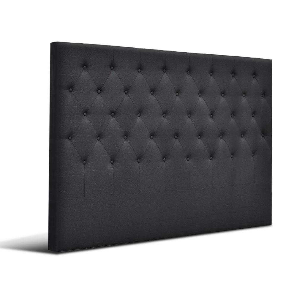 Bed Headboard Fabric Frame Base - Charcoal King