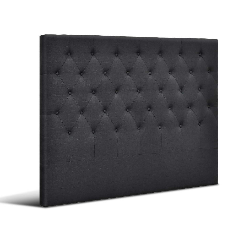 Bed Headboard Fabric - Charcoal Queen
