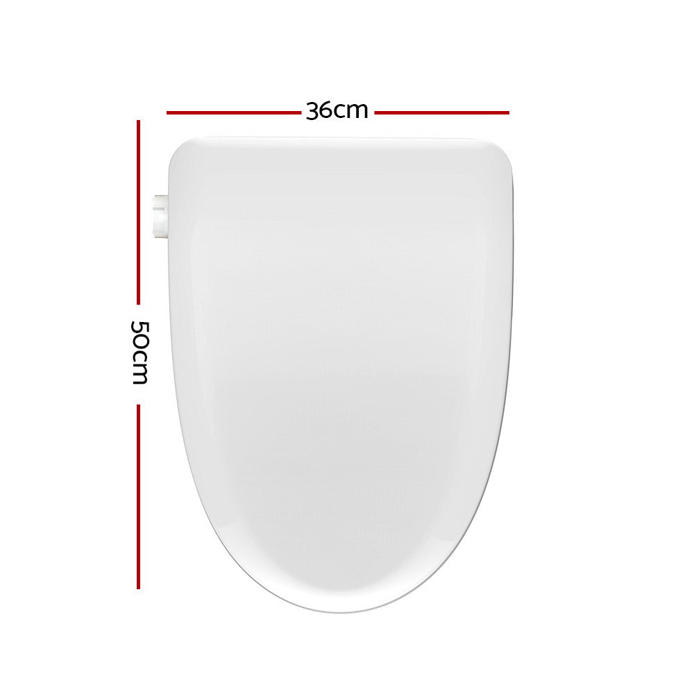Bidet Electric Toilet Seat Cover Knob Control - White