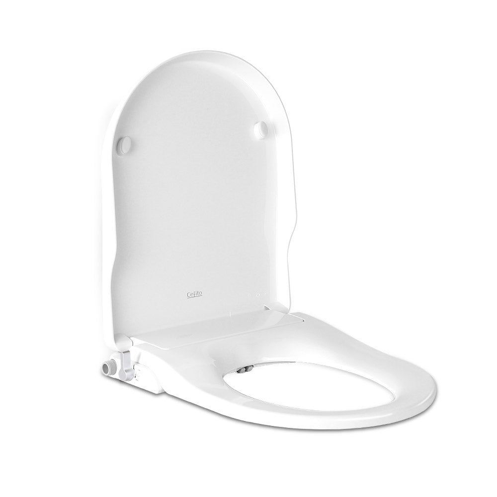 37cm Wide Non Electric Bidet Toilet Seat Bathroom - White