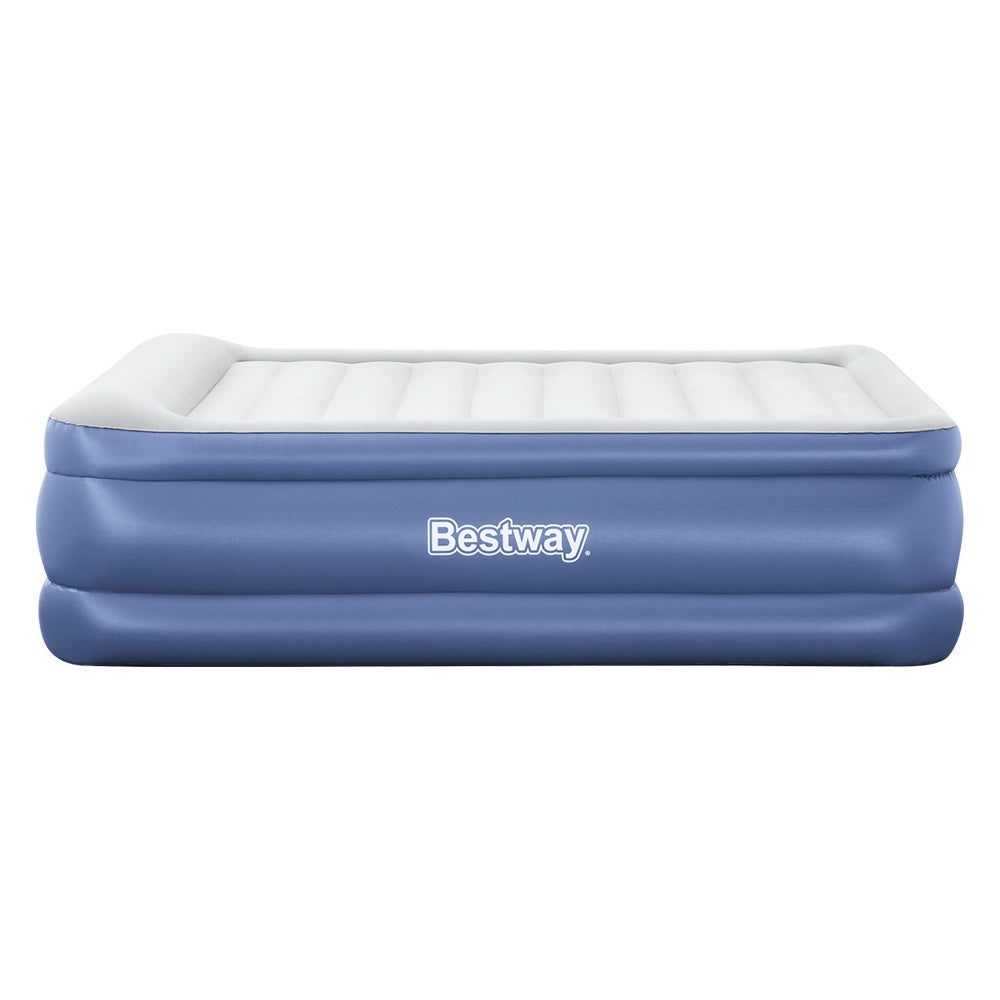 Factory Buys 61cm Air Mattress Inflatable Bed Airbed - Blue Queen