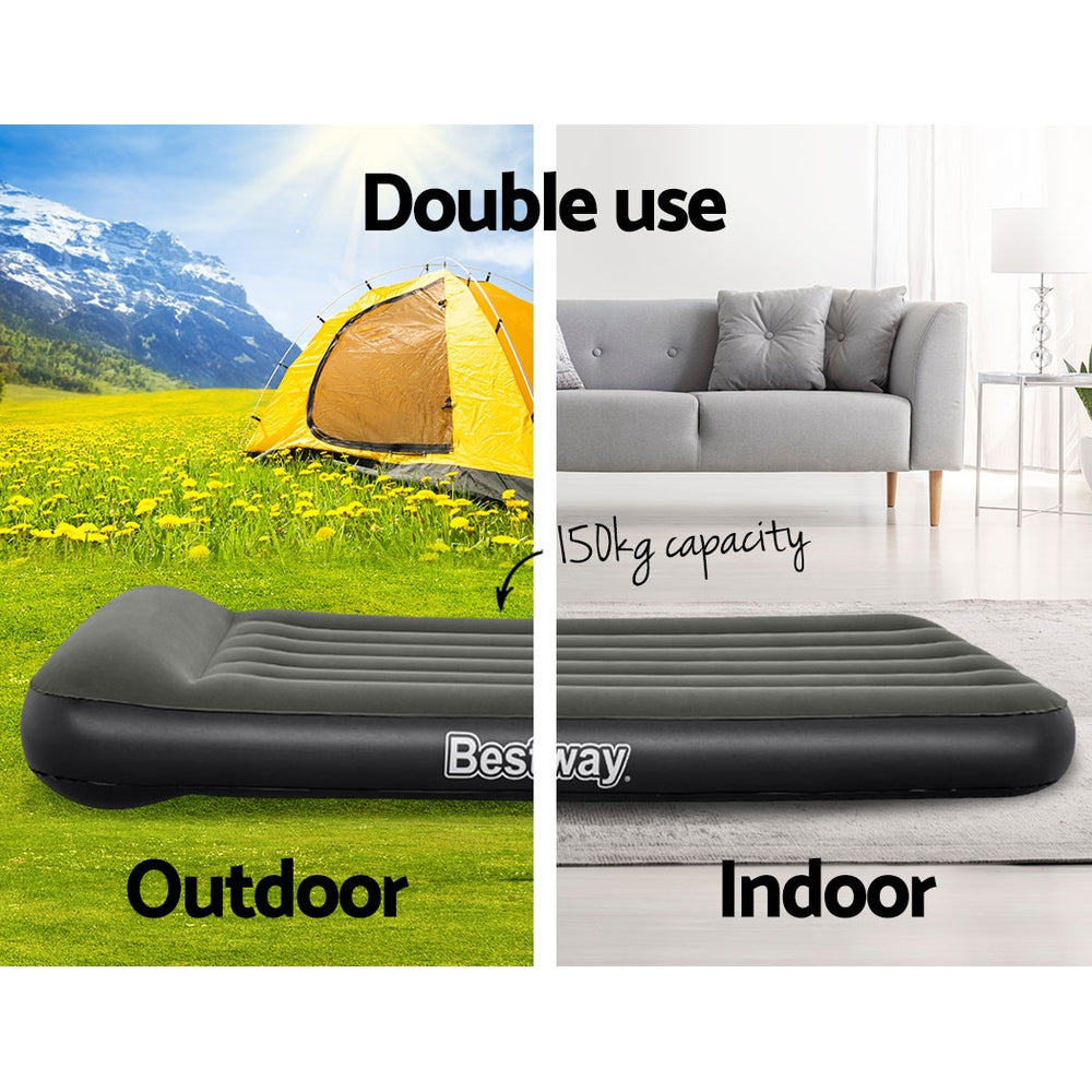 Factory Buys Air Mattress Inflatable Bed 30cm Airbed - Grey Single