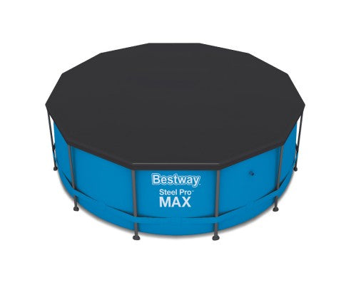 Factory Buys Pool Cover Fits 3.66m/12ft Round Swimming Pool PVC Blanket 3.7m