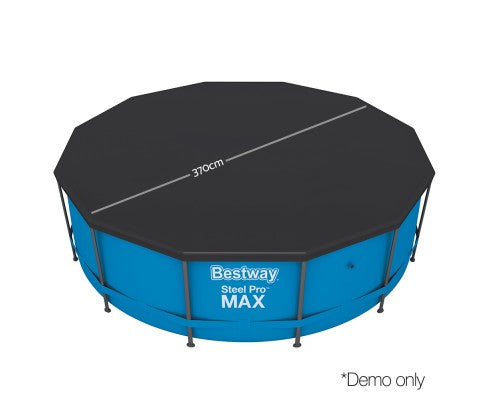 Factory Buys Pool Cover Fits 3.66m/12ft Round Swimming Pool PVC Blanket 3.7m