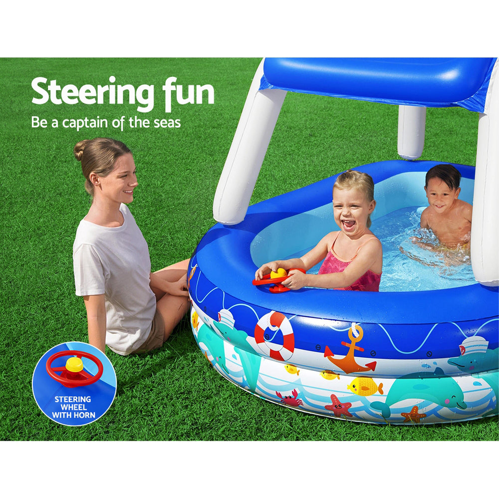 Factory Buys Kids Play Pools Above Ground Inflatable Swimming Pool Canopy Sunshade