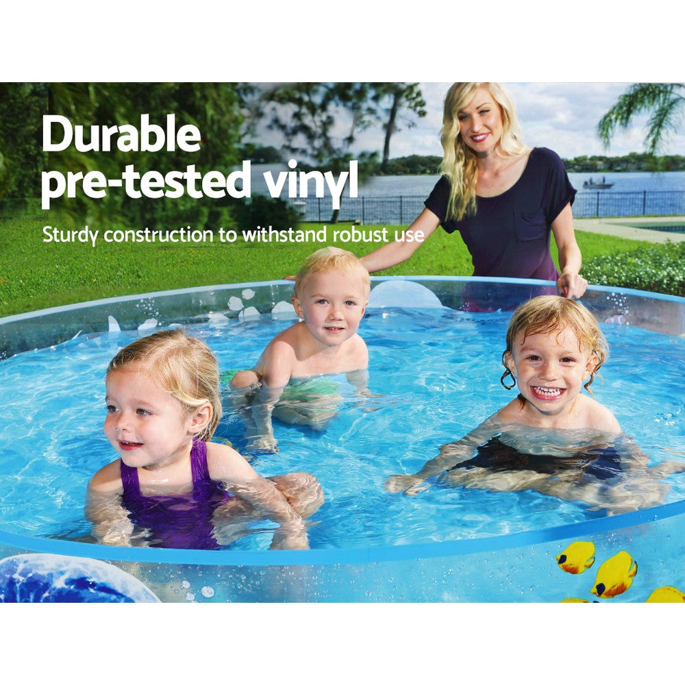 Factory Buys Kids Pool 183x38cm Round Above Ground Rigid Swimming Pools Undersea 946L