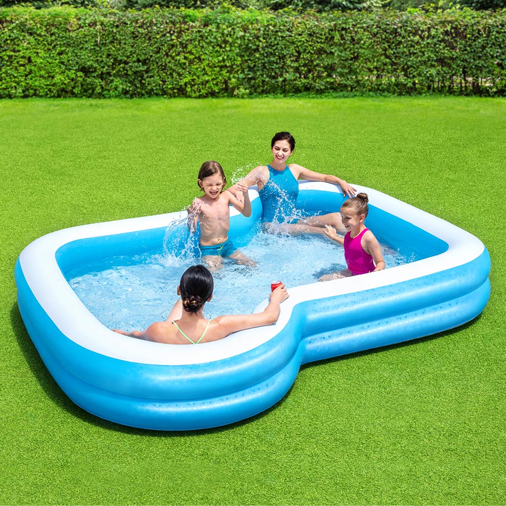 Swimming Pool Kids Above Ground Inflatable Rectangular Family 3M Pools