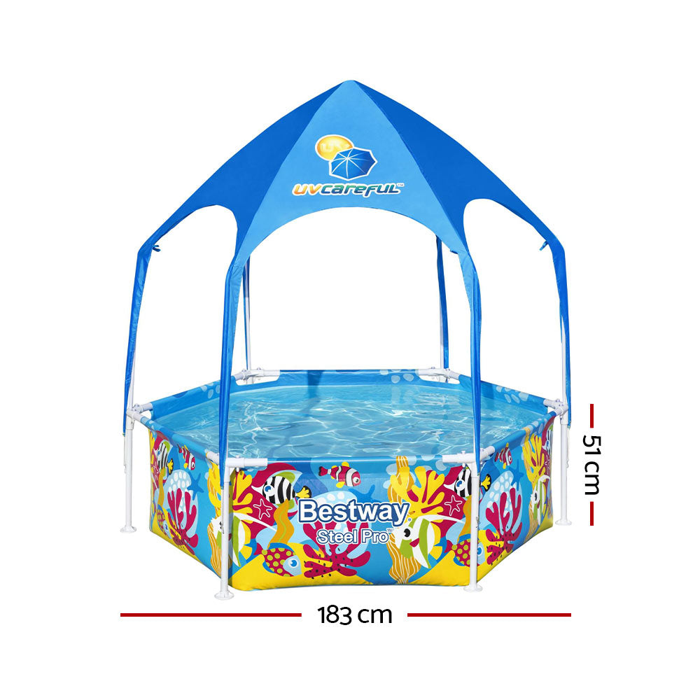 Swimming Pool Above Ground Plays Kids Steel Pro&trade; Mist Shade Pools