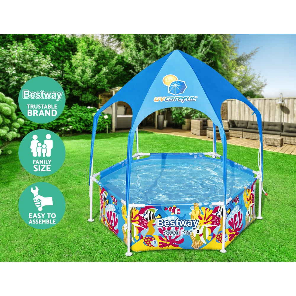 Swimming Pool Above Ground Plays Kids Steel Pro&trade; Mist Shade Pools