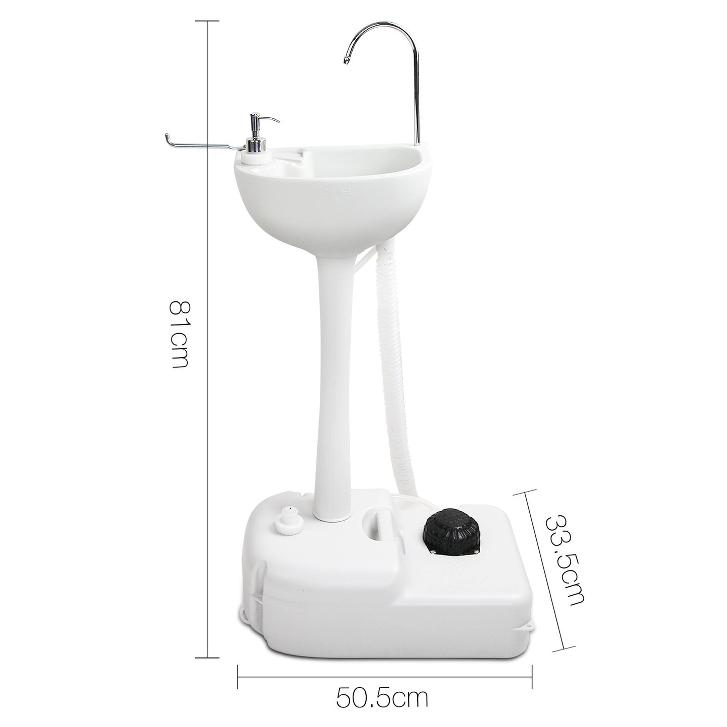 Camping Basin Portable Hand Wash Sink Stand 19L Capacity