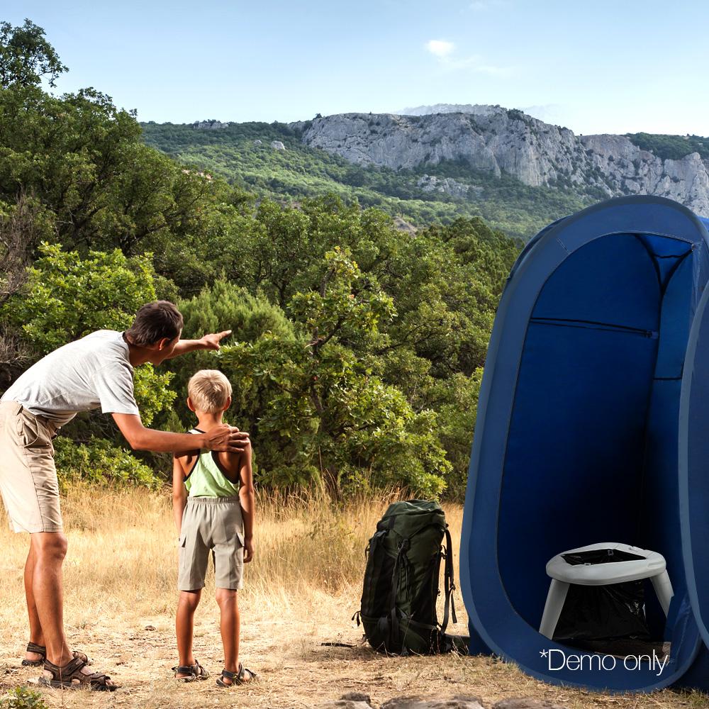 Portable Folding Toilet Camping Outdoor Caravan Plastic Bag