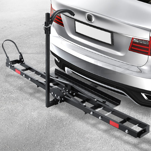Motorcycle Motorbike Carrier Rack Ramp 2"Towbar Adjustable Height Black