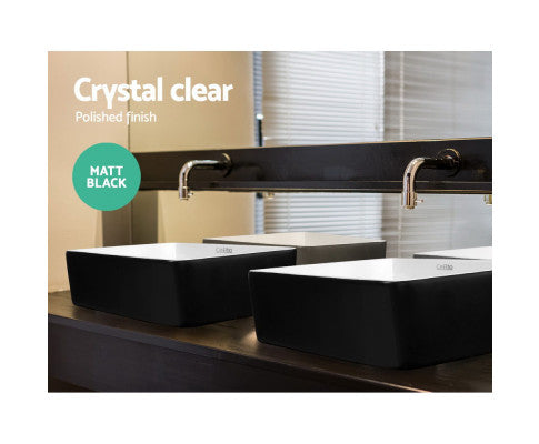 Ceramic Bathroom Basin Sink Vanity Above Counter Basins Bowl Black White