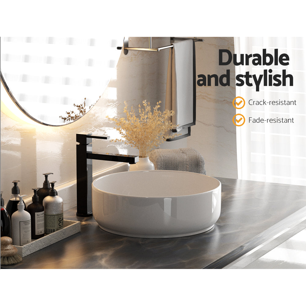 Bathroom Basin Ceramic Vanity Basin Above Counter White Hand Wash