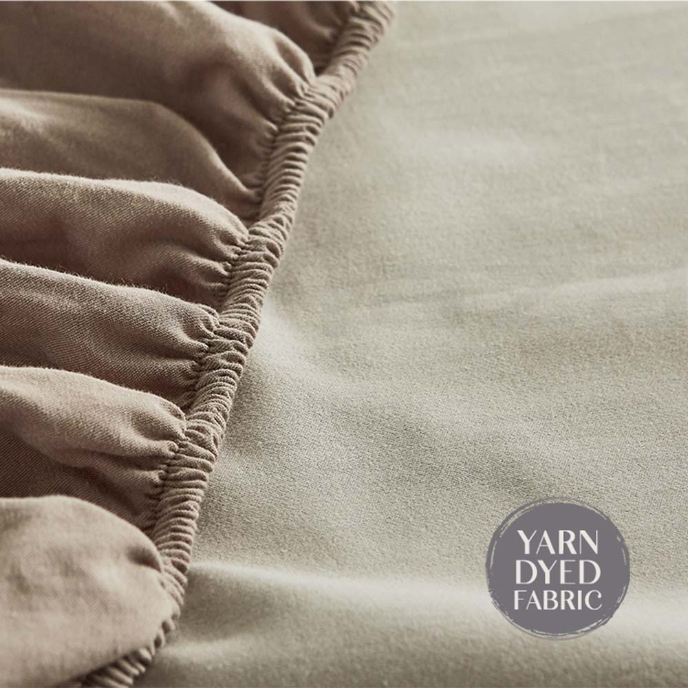Double Cosy Club Cotton Bed Sheets Set Pink Brown Cover