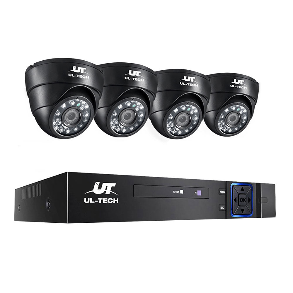 CCTV Security System 4CH DVR 4 Cameras 1080p