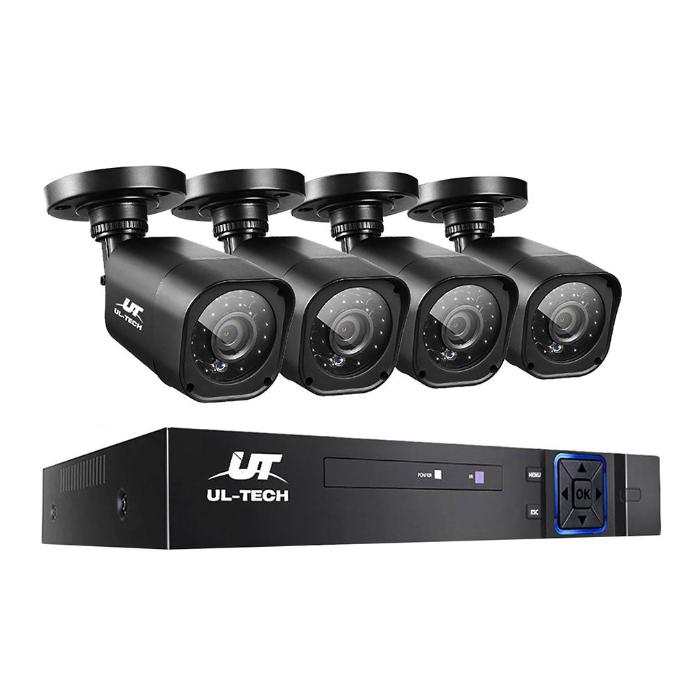 CCTV Security System 8CH DVR 4 Cameras 1080p