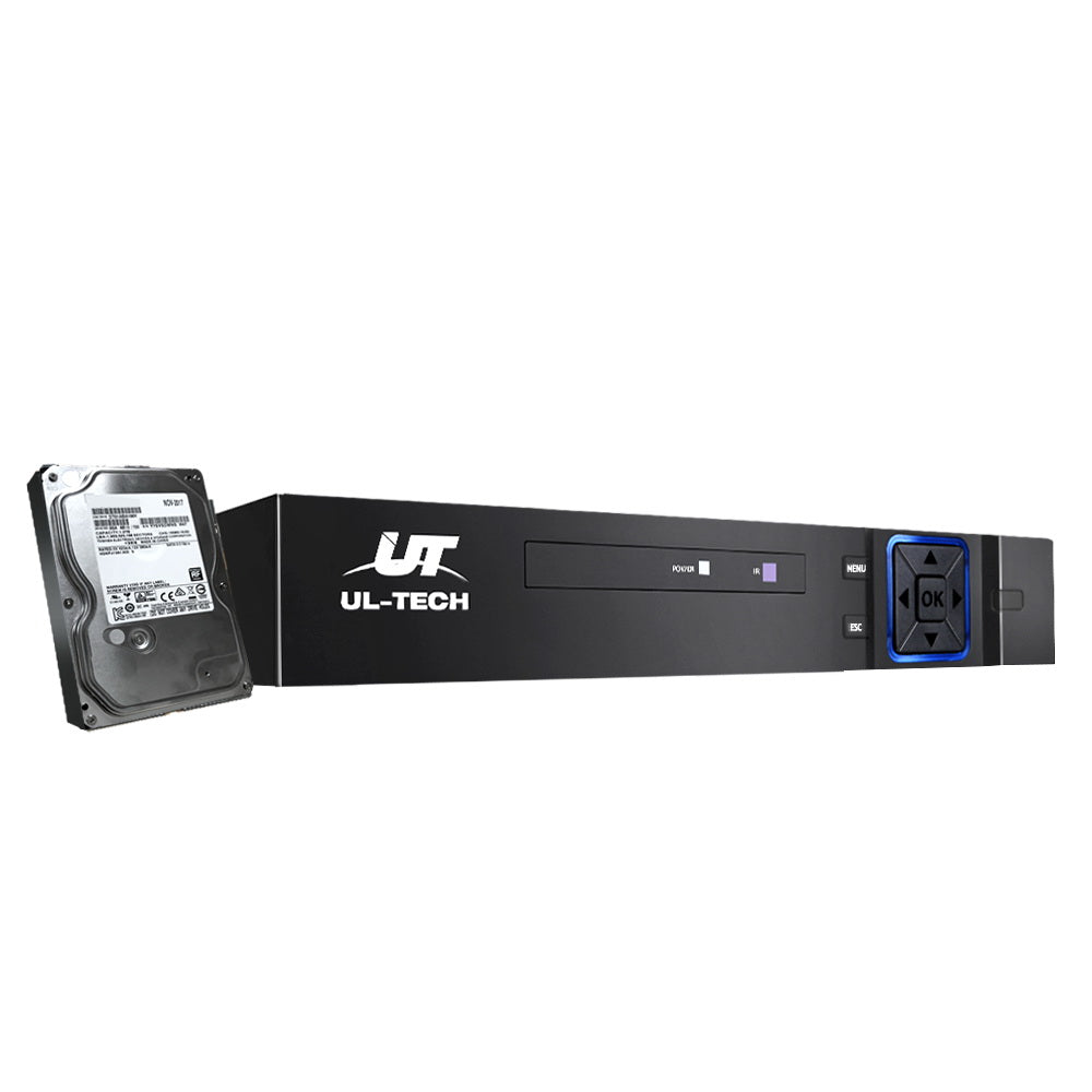 8CH DVR 1080P 5in1 CCTV Video Recorder 4TB Hard Drive