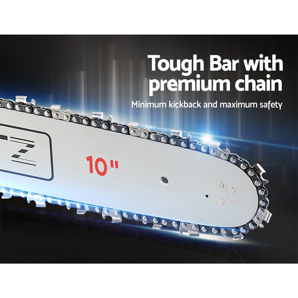 Chainsaw 10" 20V Cordless Saw Electric Battery Rechargeable