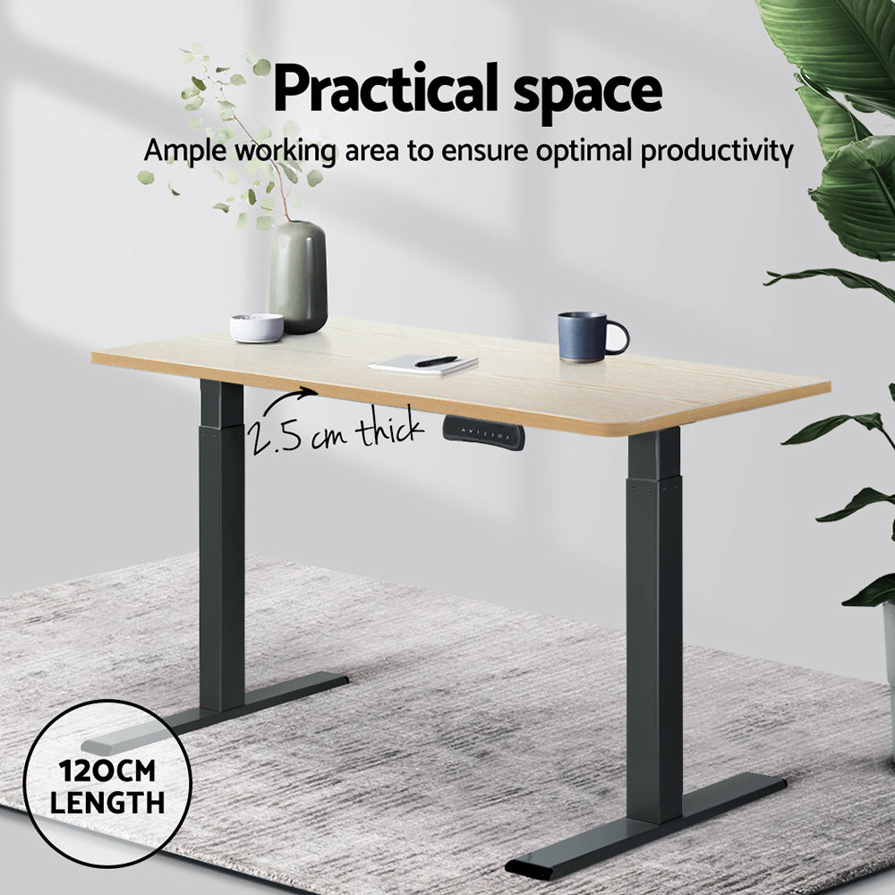 Artiss Standing Desk Top White Oak 120cm