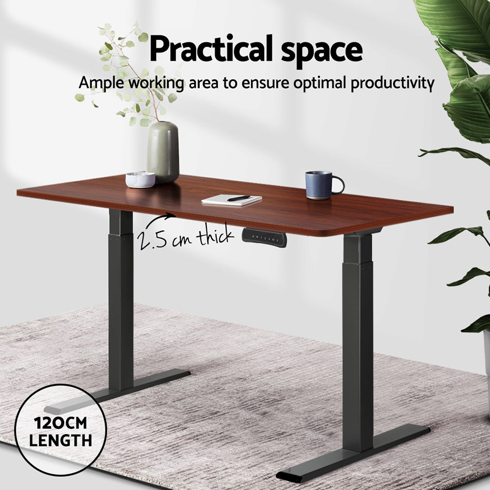 Artiss Standing Desk Top Walnut 120cm