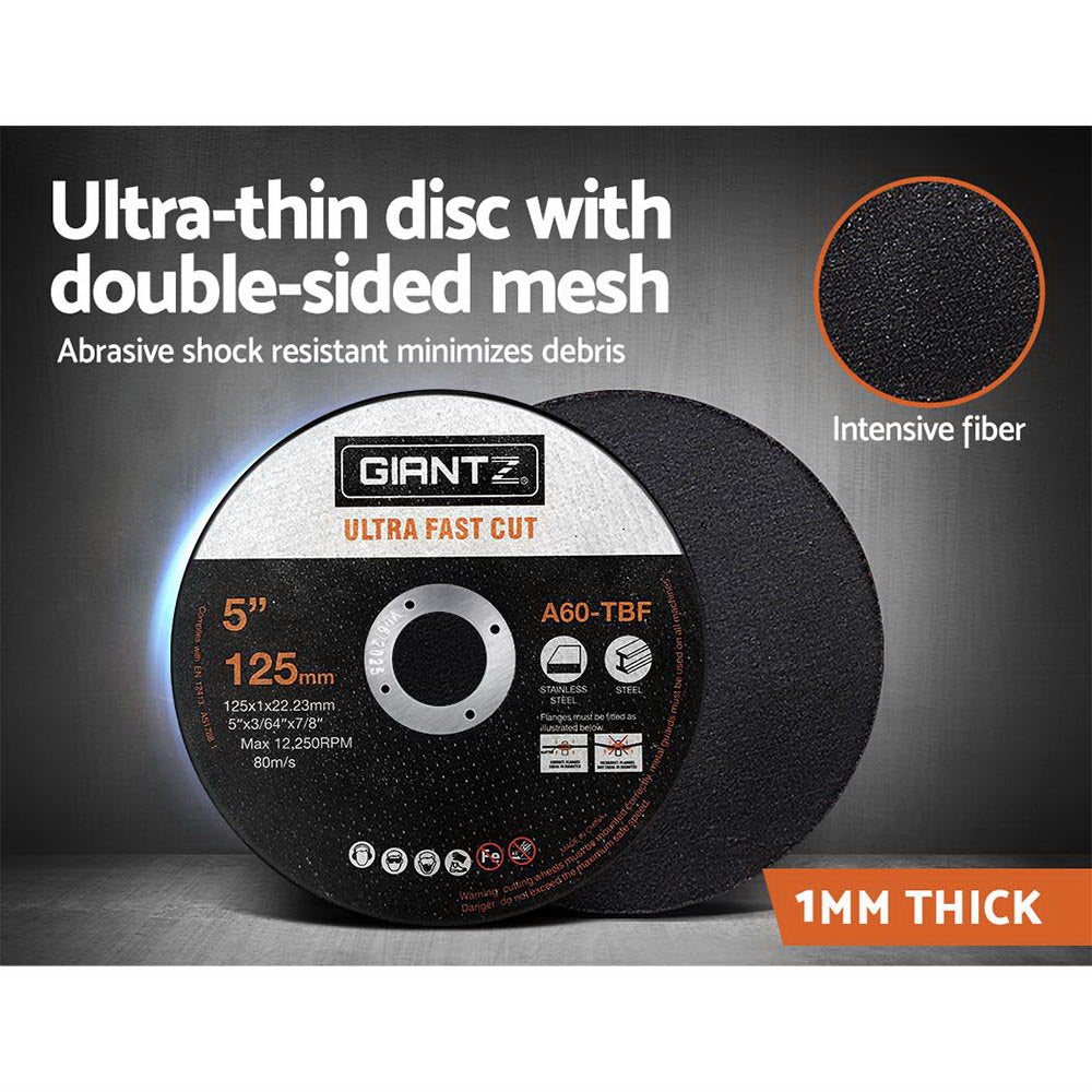 500-Piece Cutting Discs 5" 125mm Angle Grinder Thin Cut Off Wheel Metal