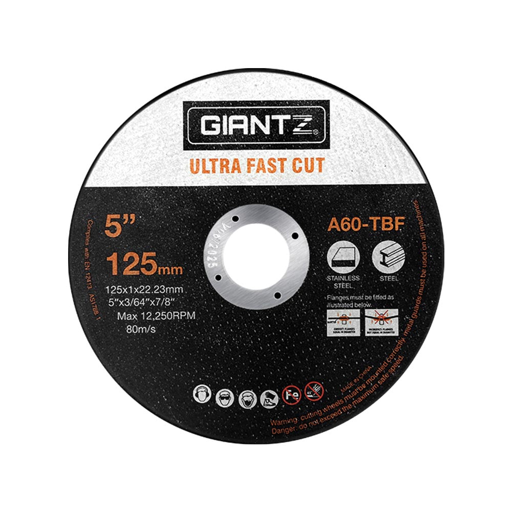50-Piece Cutting Discs 5" 125mm Angle Grinder Thin Cut Off Wheel Metal