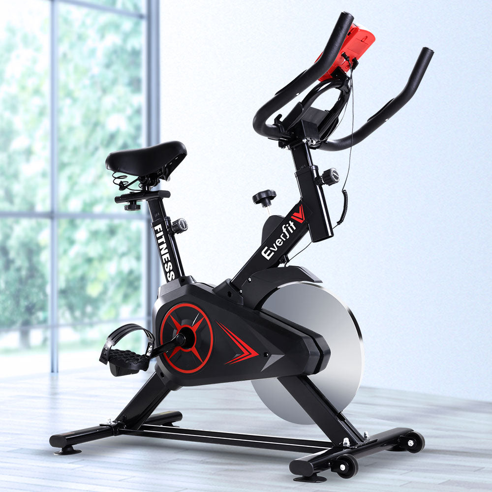 Exercise Bike Flywheel Fitness Commercial Home Workout Black