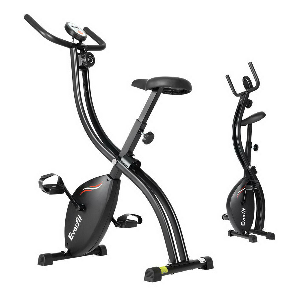 Folding Exercise Bike Magnetic X-Bike Bicycle Indoor Cycling Cardio