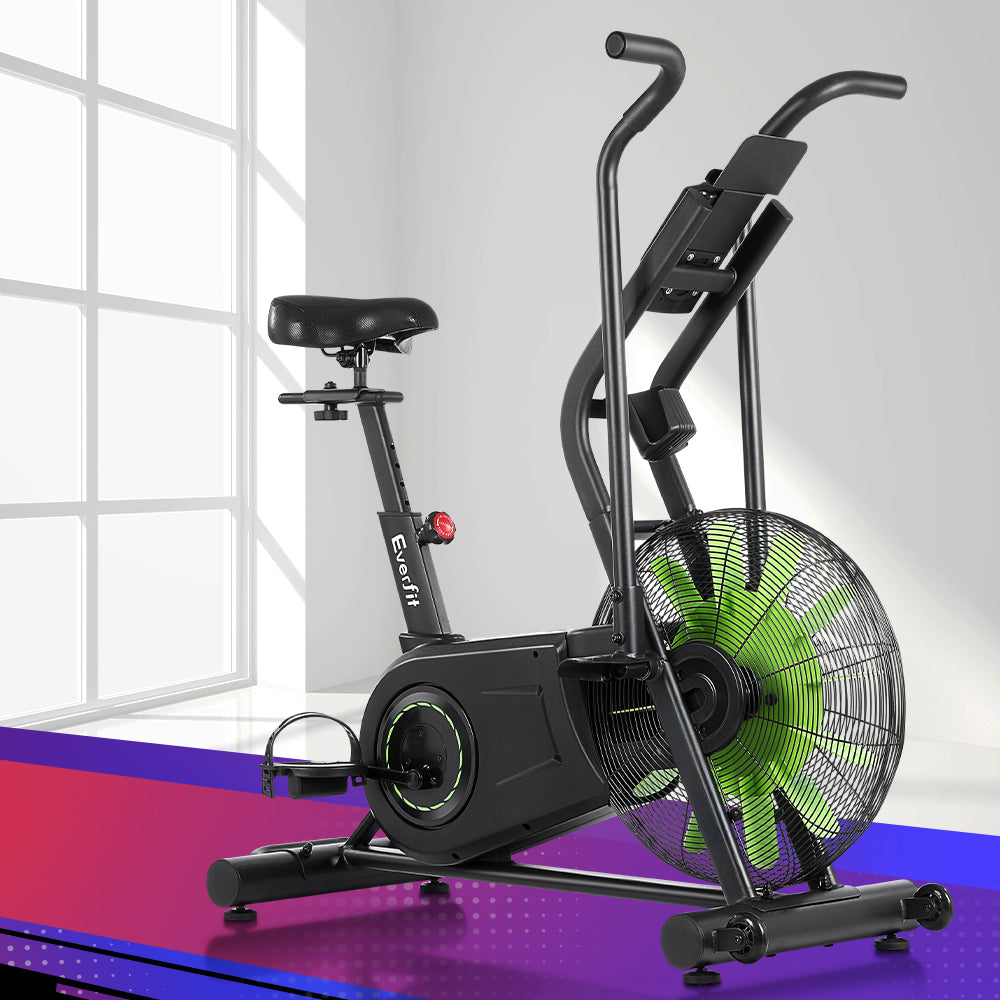 Air Bike Dual Action Exercise Bike Fitness Home Gym Cardio