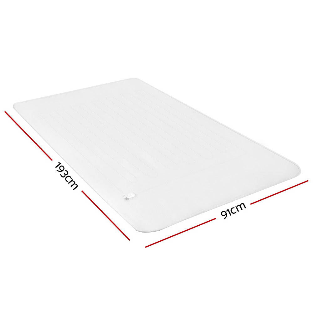 Wilmer Electric Soft Blanket Single Size Polyester - White