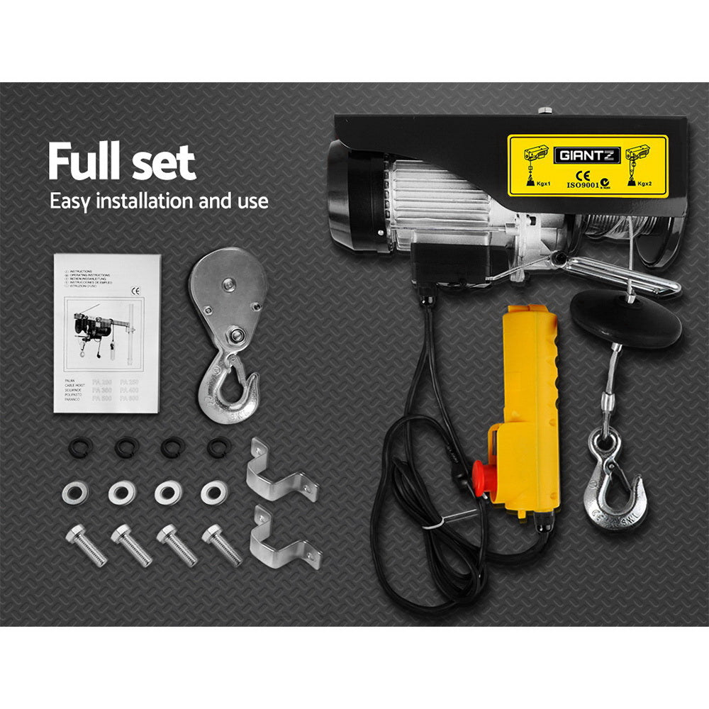 1300w Electric Hoist winch - Black
