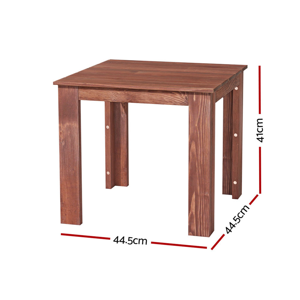 Ruben Coffee Side Table Wooden Desk Outdoor Furniture Camping Garden - Brown