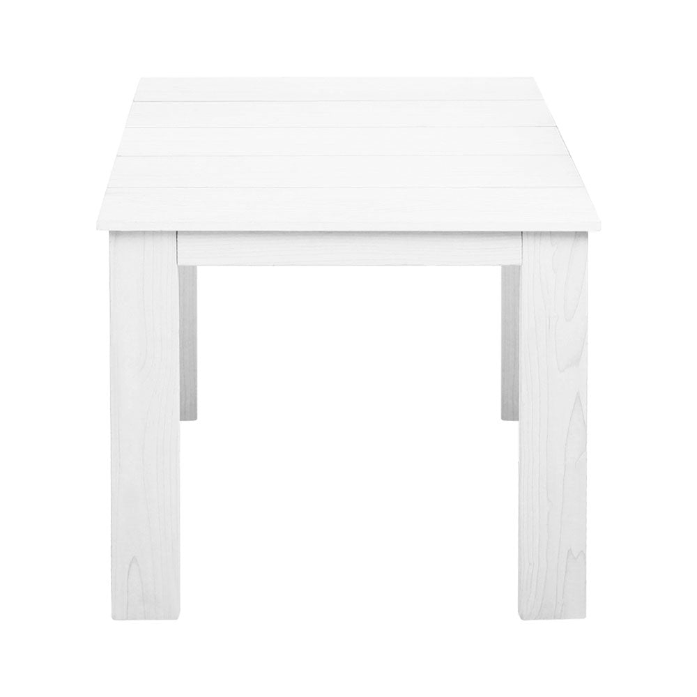 Ruben Wooden Outdoor Side Beach Table - White