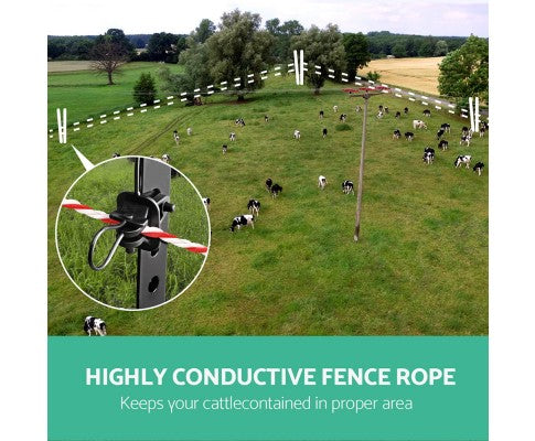 500m Stainless Steel Polywire Poly Tape Electric Fence