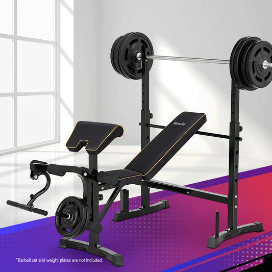 Weight Bench 10 in 1 Bench Press Home Gym Station 330kg Capacity