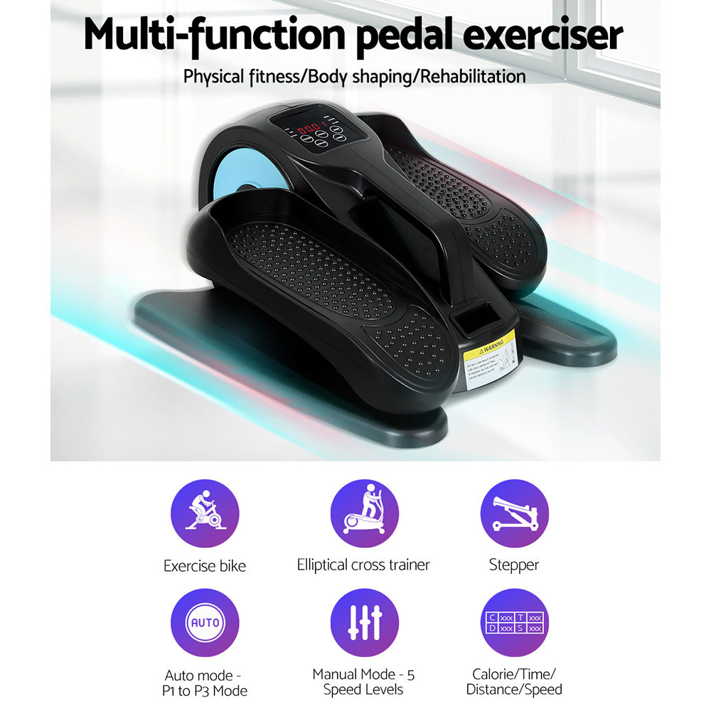Automatic Pedal Exercise Bike LED Display Elliptical Trainer Stepper