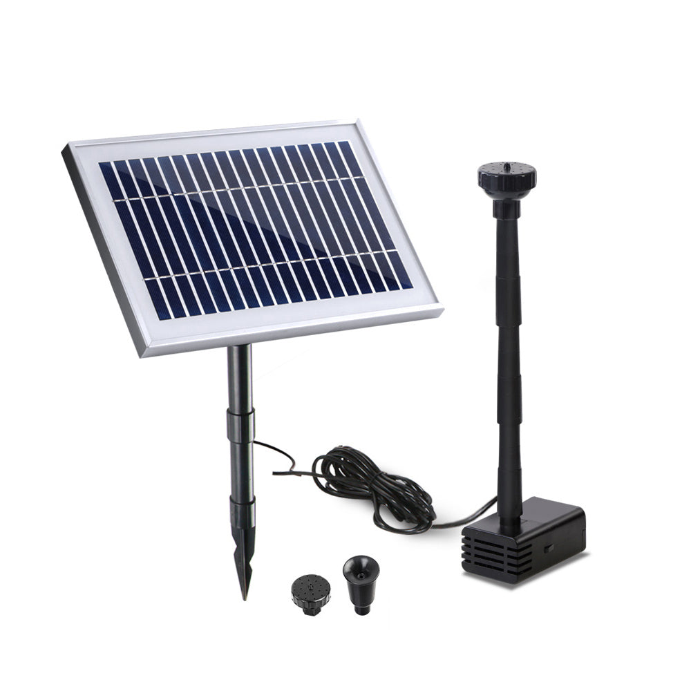 Solar Pond Pump Powered Water Outdoor Submersible Fountains Filter 4.6ft