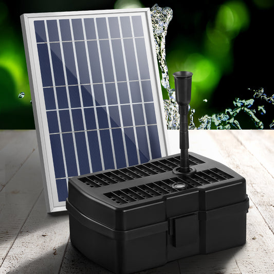 6.6ft Solar Pond Pump Water Fountain Filter Box Submersible Outdoor Pool