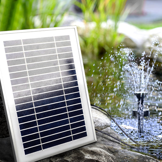 Solar Pond Pump with Battery Kit Solar Powered Garden Water Fountain