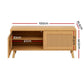 Shoe Bench Up to 10 Pairs Rattan - Pine