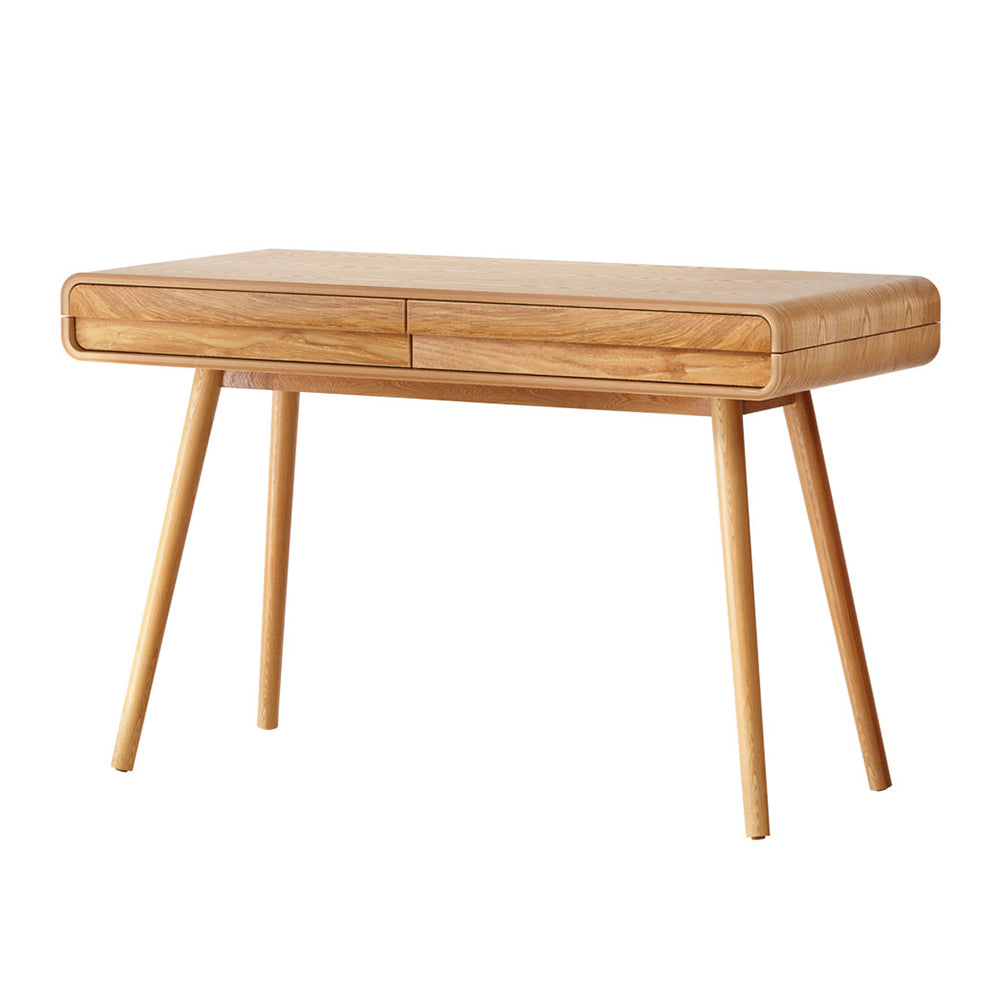 Artiss Computer Desk Drawer Natural Wood 100cm