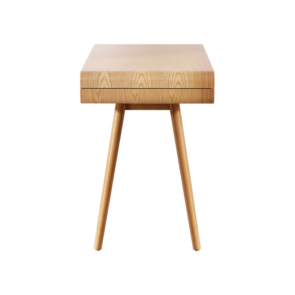 Artiss Computer Desk Drawer Natural Wood 100cm
