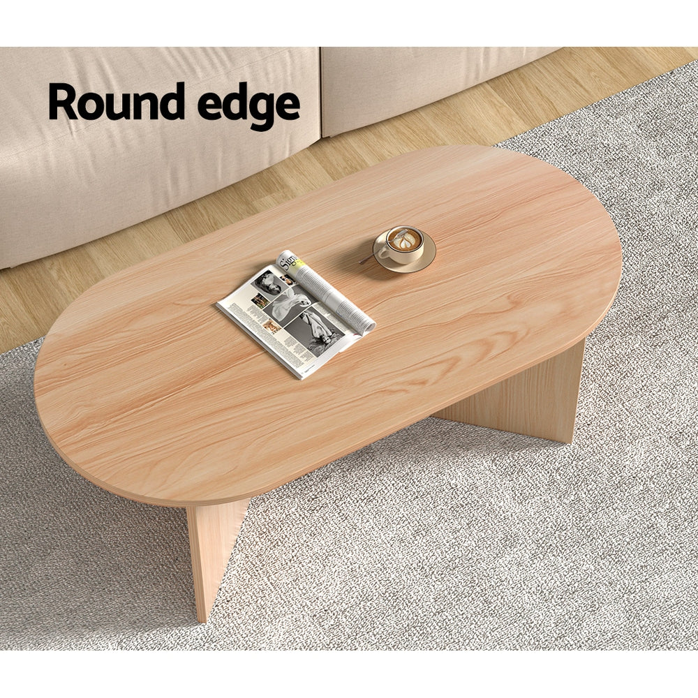 Ismenias Coffee Table 110cm Oval - Pine